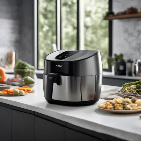 نقد و بررسی سرخ کن بدون روغن ترام هاوس مدل AF-25880